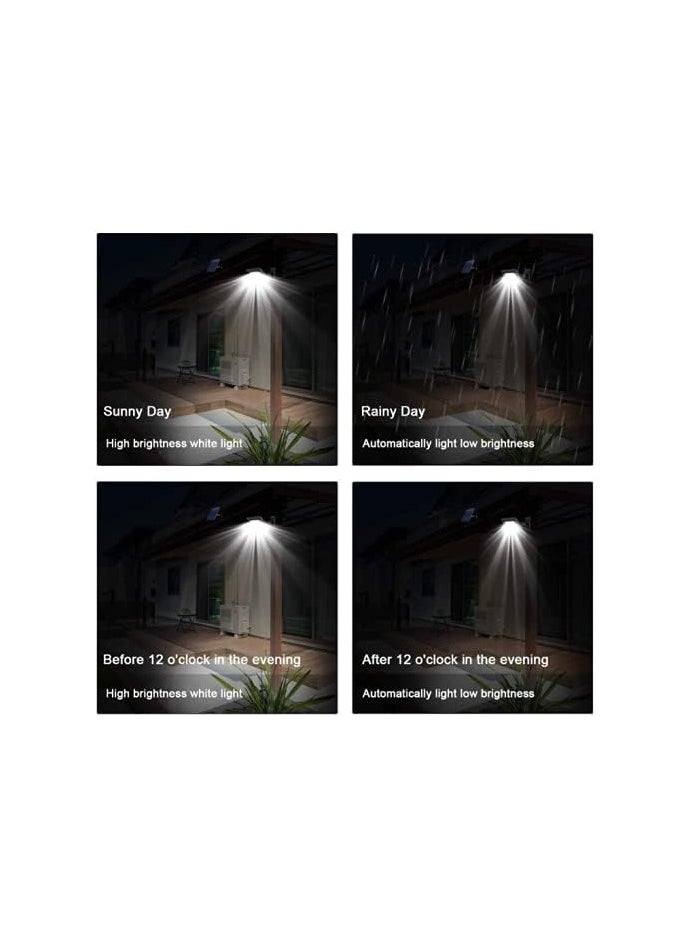 400W/RemoteControl/SwitchControl LED IP65 Waterproof Solar Light Outdoor with Lighting Angle, Wireless Security Solar Powered Wall Lights for Patio, Deck, Yard, Garden