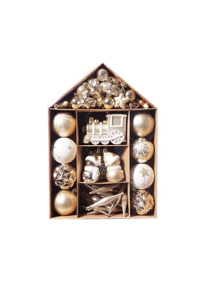 Christmas 70 Home Christmas Tree Decoration Set Yard Decoration - Glod