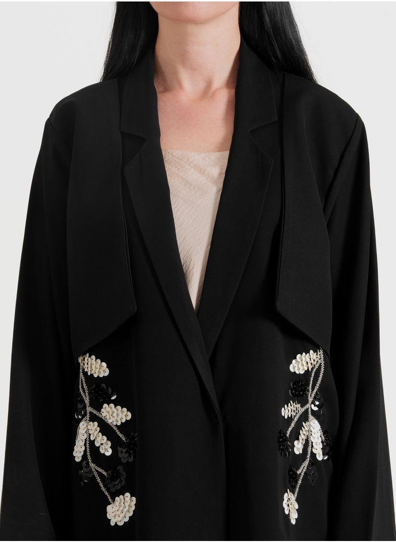 Black Flora Jacket