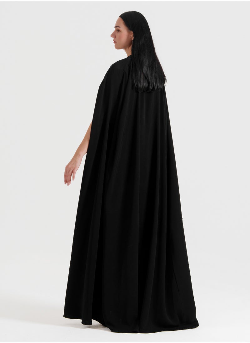 Embrace elegance with this royal blazer-style abaya