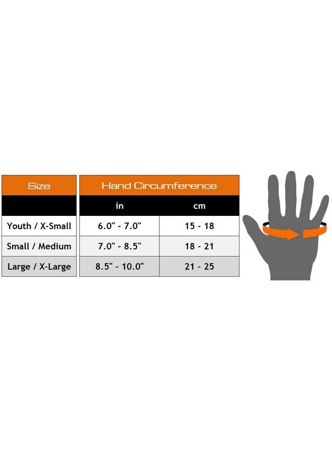 Gelpadded Prowrap Hand Wrap Gloves (Pair) Youth/Xsmall