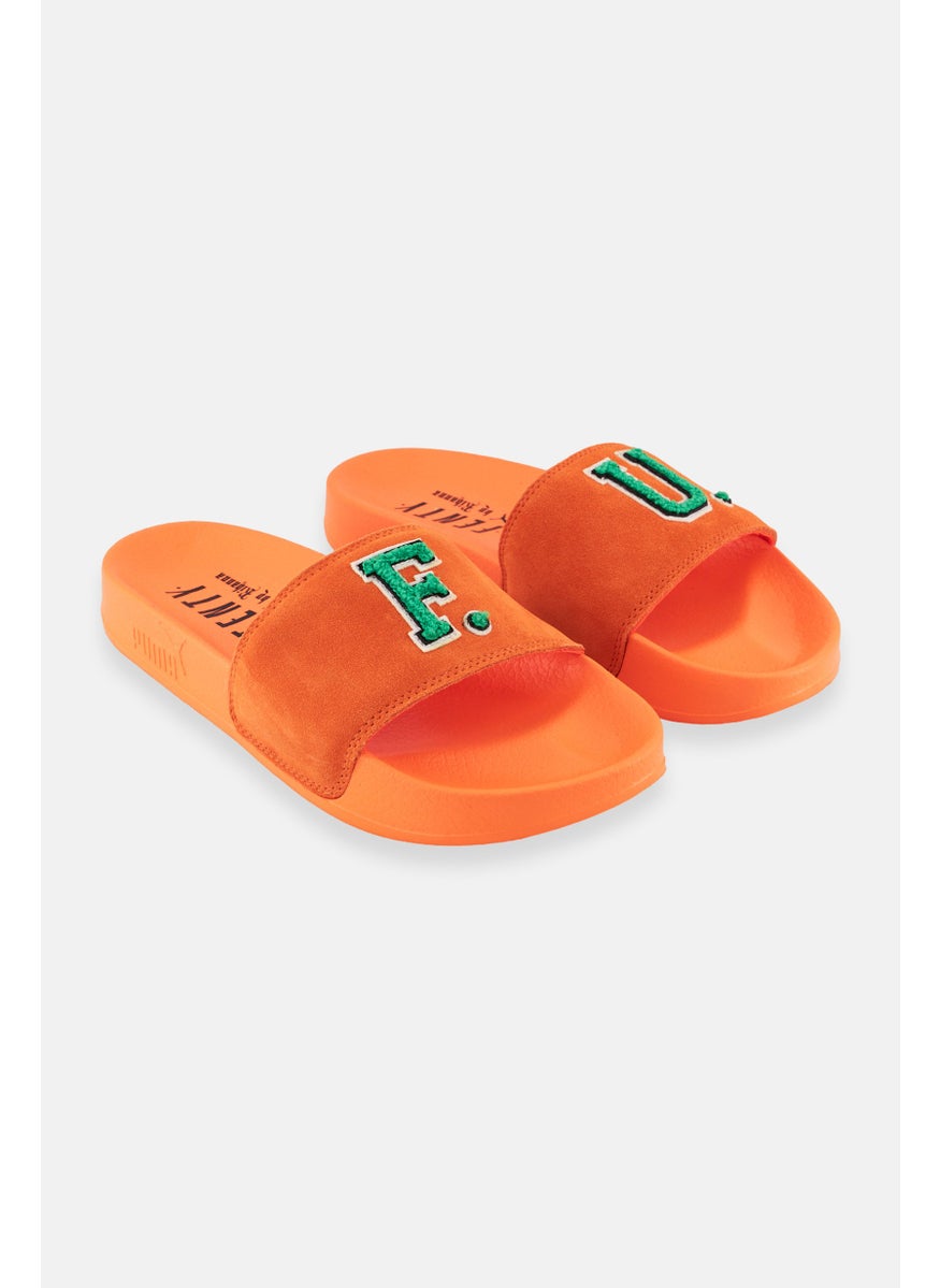 Kids Girl Leadcat Fenty Slip On Outdoor Slides, Orange