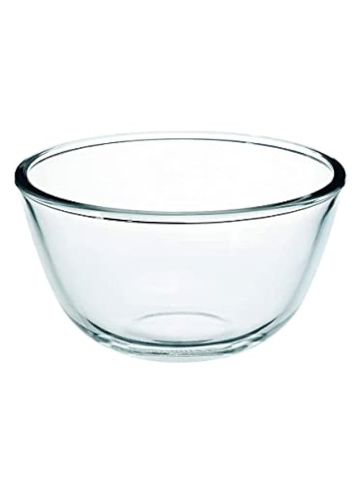 Glass Mixing Bowl RF11231, 500ML Transparent Mixing and Serving Bowl Suitable for Snacks, Salads, Noodles, Cereals Microwave and Freezer Friendly