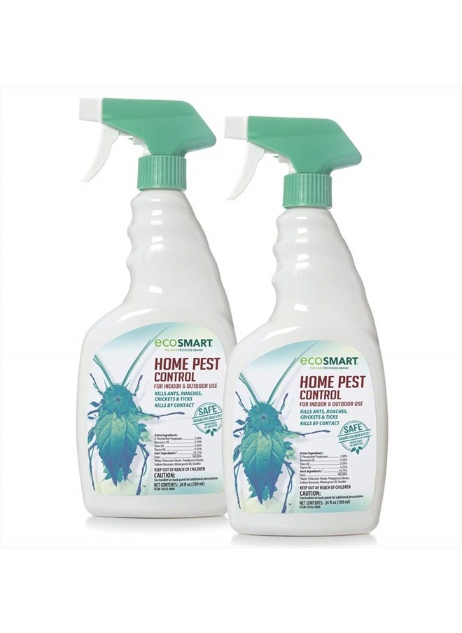 Natural, Plant-Based Indoor/Outdoor Home Pest Control, 24 Ounce Ready-to-Spray Bottle (Pack of 2)