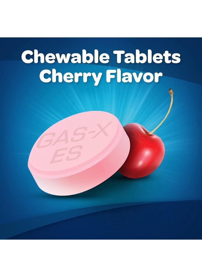 Extra Strength Chewable Gas Relief Tablets With Simethicone 125 Mg Cherry 18 Count