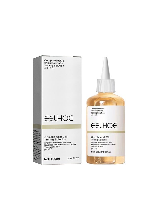 Glycolic acid 7% Toning Solution for Removing Acne, Reducing Acne Marks, Removing Closed Mouth Acne, And Repairing The Skin(100ML)