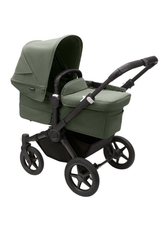 Donkey 5 Mono Complete Stroller With Bassinet For Baby- Black/Forest Green