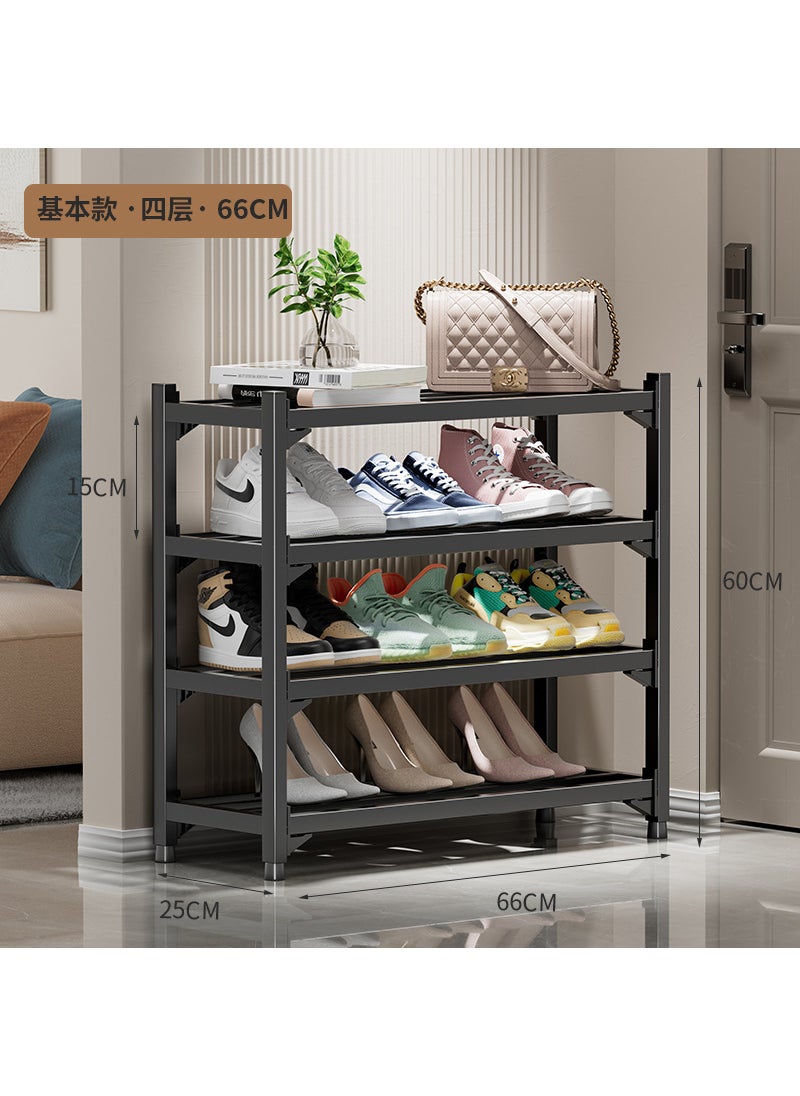 Doorway Floor Multi-layer Shoe Rack Shoe Changing Stool Sitting Removable Household Indoor and Outdoor Living Room Shoe Storage Cabinet Commercial Shoe Rack (Removable shoe rack) four layers 66cm (Removable shoe rack) four layers 66cm