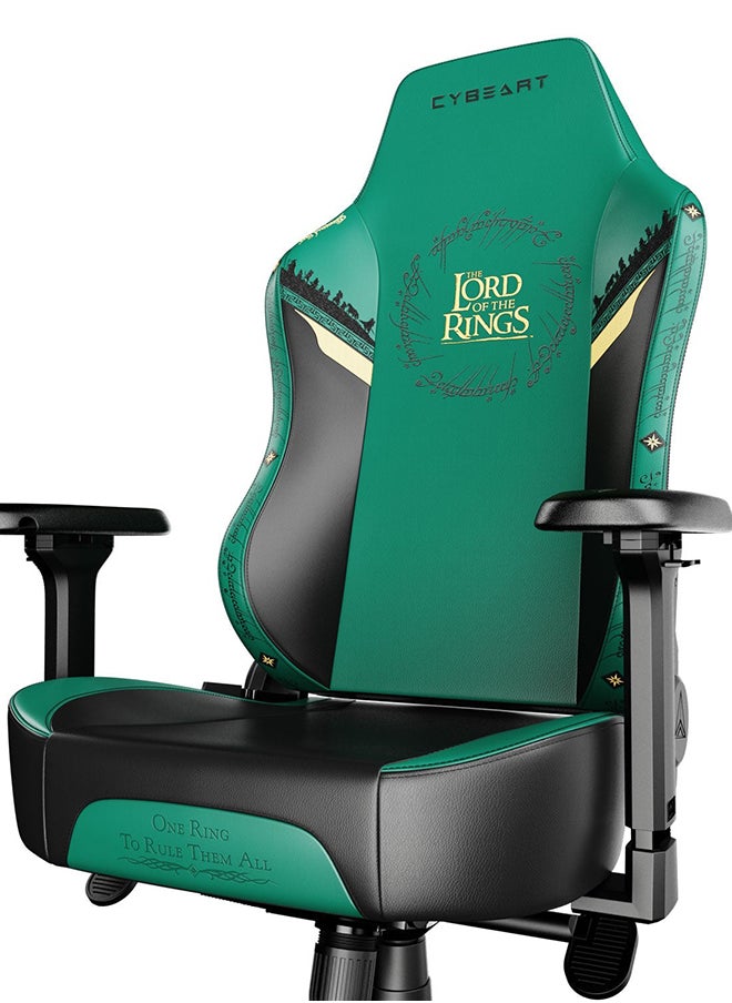 Lord of the Rings Gaming/Office Chair | 4D Armrest | Inbuilt Lumbar Support | glow in the Dark Supreme PU Leather, Ergonomic, Recline And Tilt With 5 Year Warranty