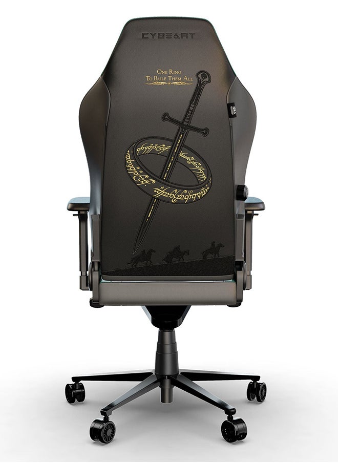 Lord of the Rings Gaming/Office Chair | 4D Armrest | Inbuilt Lumbar Support | glow in the Dark Supreme PU Leather, Ergonomic, Recline And Tilt With 5 Year Warranty