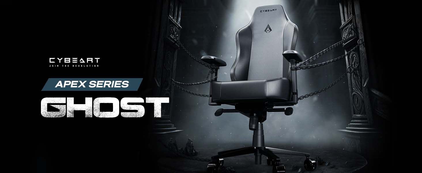 Ghost (Black) Gaming/Office Chair | 4D Armrest | Inbuilt Lumbar Support | Supreme PU Leather, Ergonomic, Recline And Tilt With 5 Year Warranty