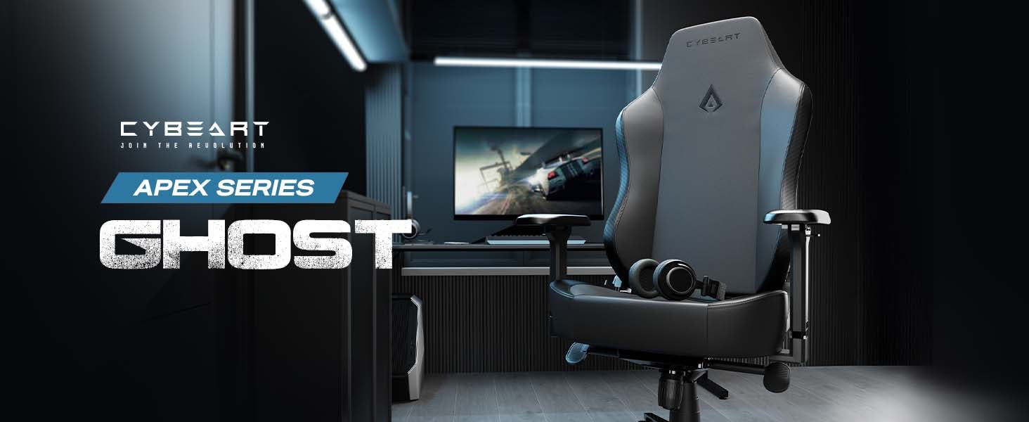 Ghost (Black) Gaming/Office Chair | 4D Armrest | Inbuilt Lumbar Support | Supreme PU Leather, Ergonomic, Recline And Tilt With 5 Year Warranty