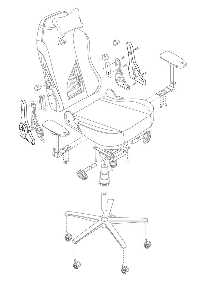Vintage Gaming/Office Chair | 4D Armrest | Inbuilt Lumbar Support | Supreme PU Leather, Ergonomic, Recline And Tilt With 5 Year Warranty