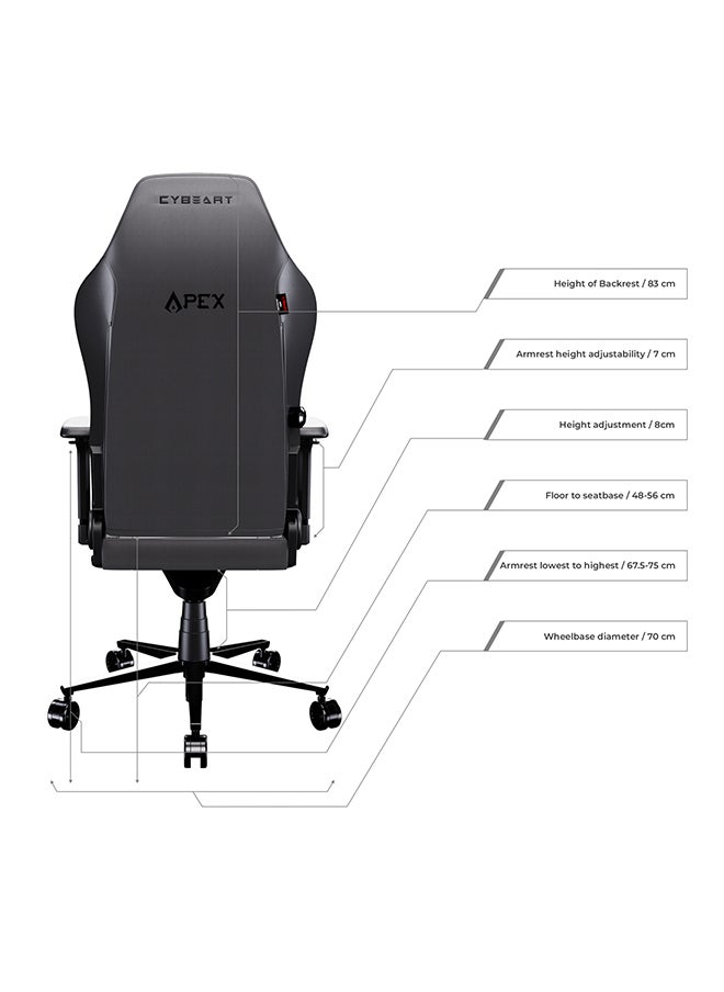 Vintage Gaming/Office Chair | 4D Armrest | Inbuilt Lumbar Support | Supreme PU Leather, Ergonomic, Recline And Tilt With 5 Year Warranty