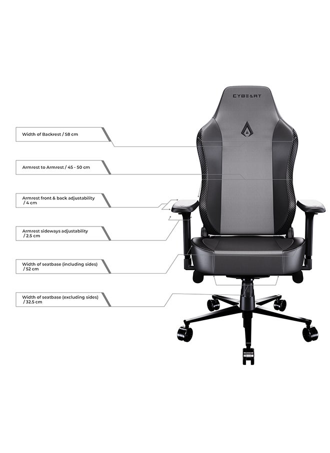 Vintage Gaming/Office Chair | 4D Armrest | Inbuilt Lumbar Support | Supreme PU Leather, Ergonomic, Recline And Tilt With 5 Year Warranty
