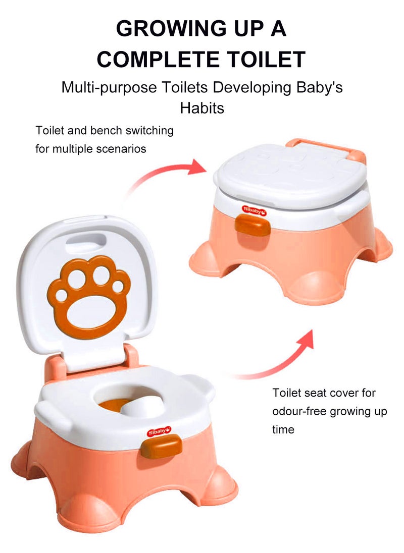 Baby Potty Seat, Portable Training Tollet Chair, Toddlers Kids Potty Chair With High Back Support