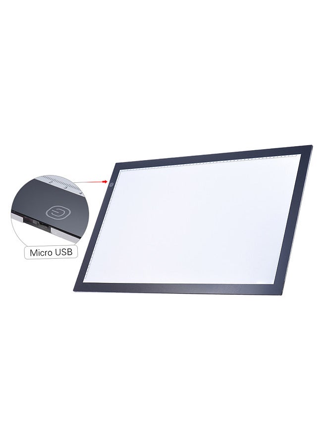 A2 LED Light Box Drawing Tracing Tracer Copy Board Table Pad Panel Copyboard with Memory Function Stepless Brightness Control for Artist Animation Tattoo Sketching Architecture Calligraphy Stenciling