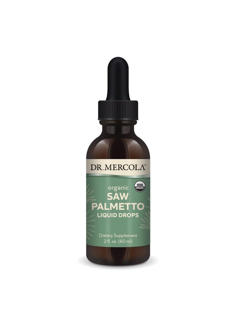 Organic Saw Palmetto Liquid Drops, Dietary Supplement, 2 Fl. Oz. (60 mL)