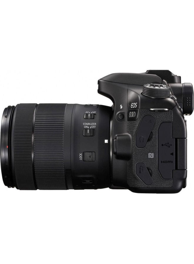 EOS 80D DSLR Camera With 18-135mm IS USM Lens Kit