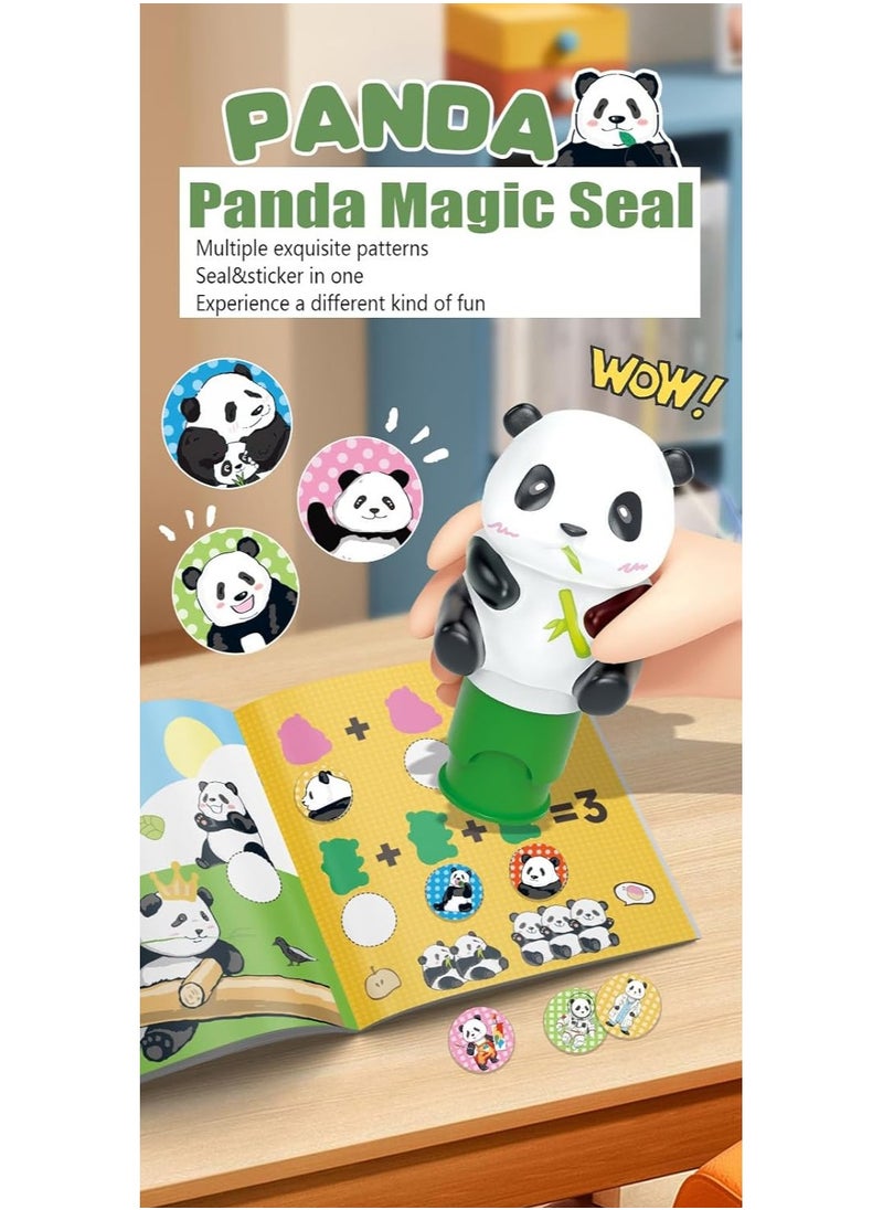 Panda Magic Seal Sticker Toy. Early education interactive sticker recognition, animal toy seals, and picture books.Toys for Ages 3+ Boys Girls.