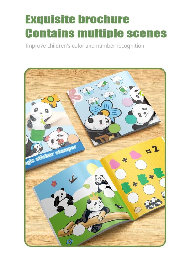 Panda Magic Seal Sticker Toy. Early education interactive sticker recognition, animal toy seals, and picture books.Toys for Ages 3+ Boys Girls.