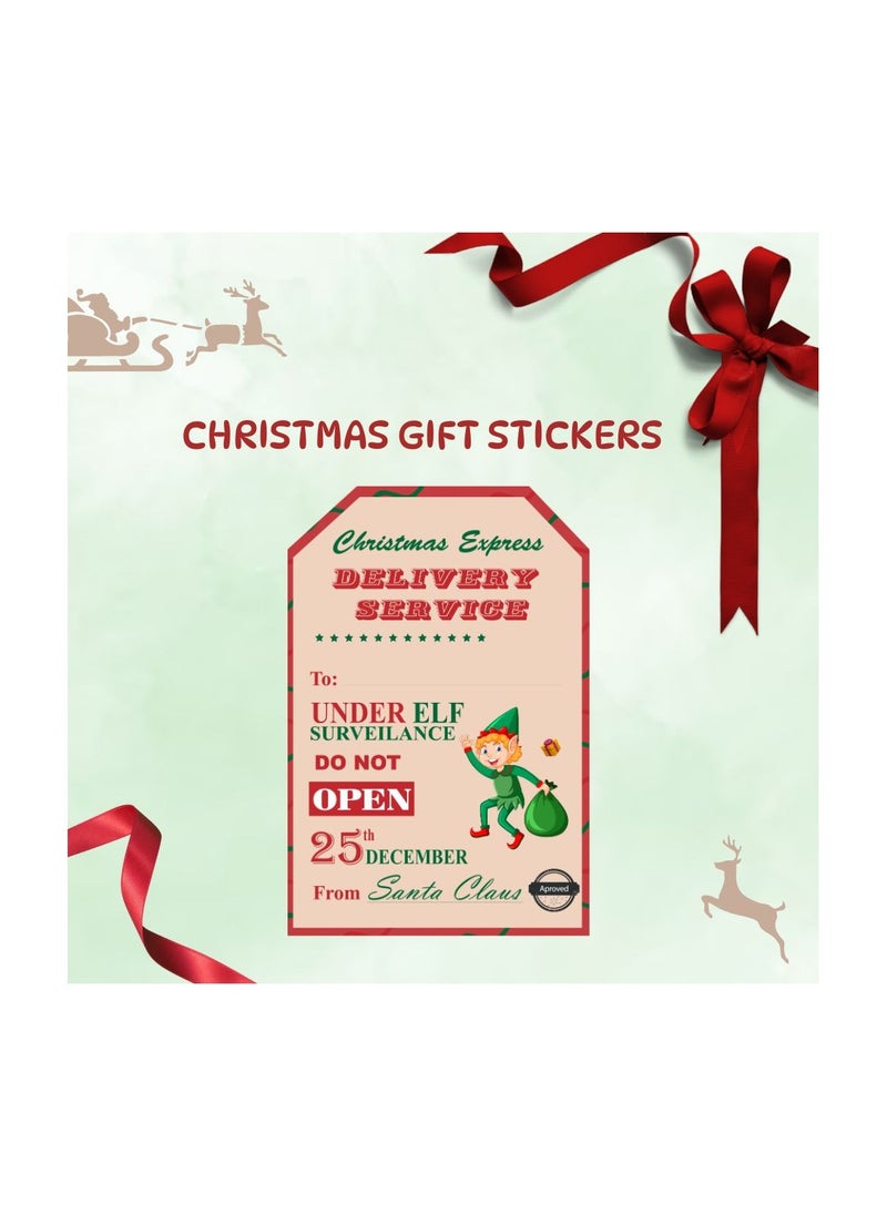 Christmas Vinyl Stickers–Festive Holiday Stickers For Party Favors And Holiday Gifts-Perfect For Decorate Gifts,Wrapping