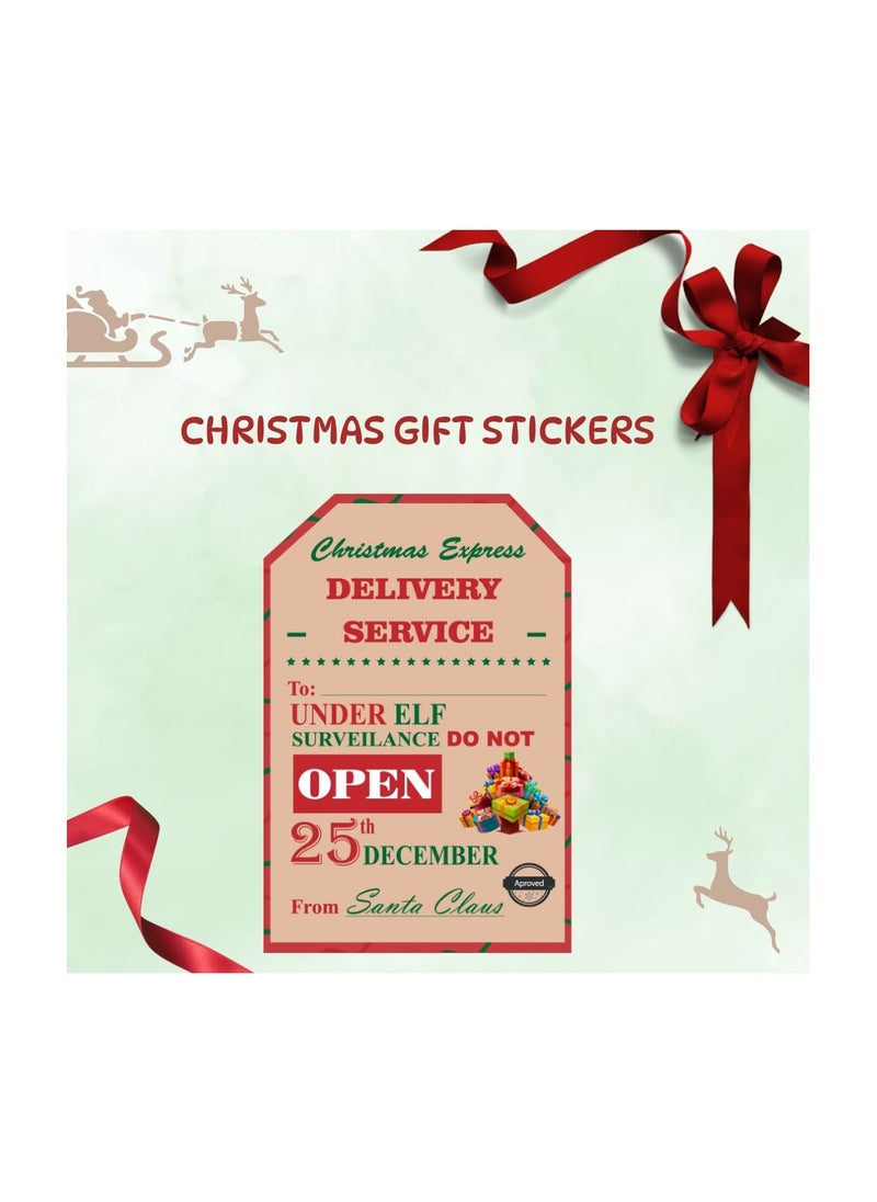 Christmas Vinyl Stickers–Festive Holiday Stickers For Party Favors And Holiday Gifts-Perfect For Decorate Gifts,Wrapping