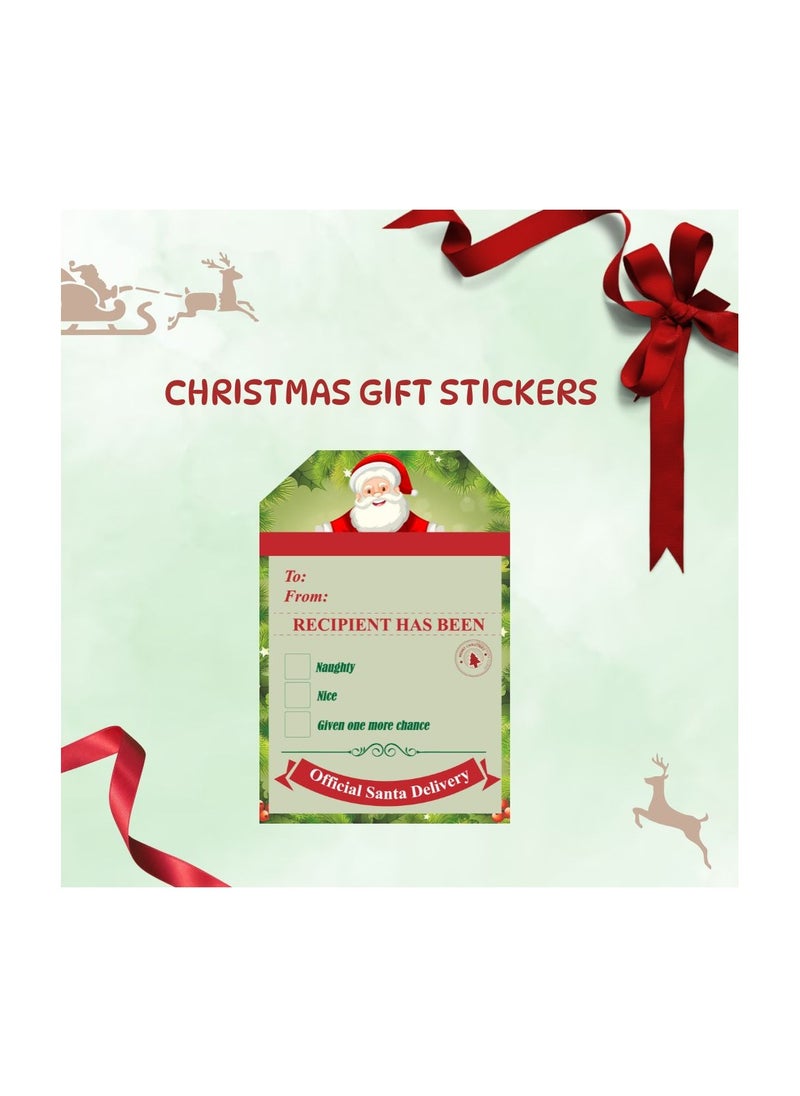 Christmas Vinyl Stickers–Festive Holiday Stickers For Party Favors And Holiday Gifts-Perfect For Decorate Gifts,Wrapping