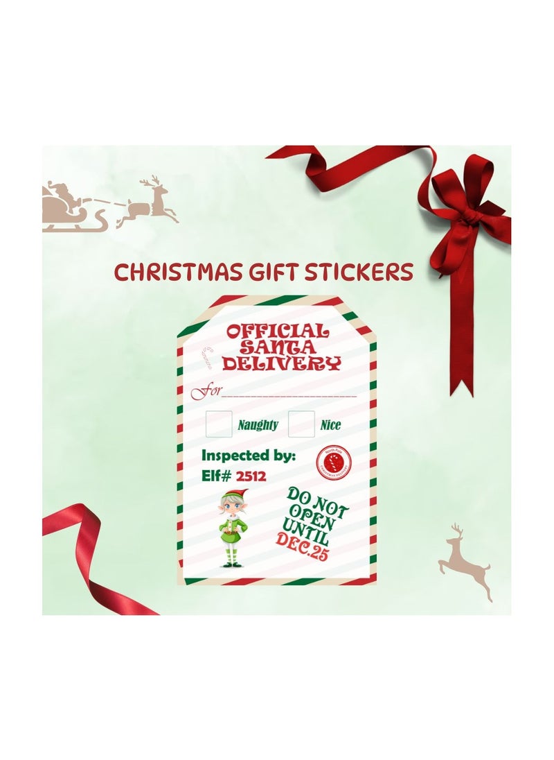 Christmas Vinyl Stickers–Festive Holiday Stickers For Party Favors And Holiday Gifts-Perfect For Decorate Gifts,Wrapping