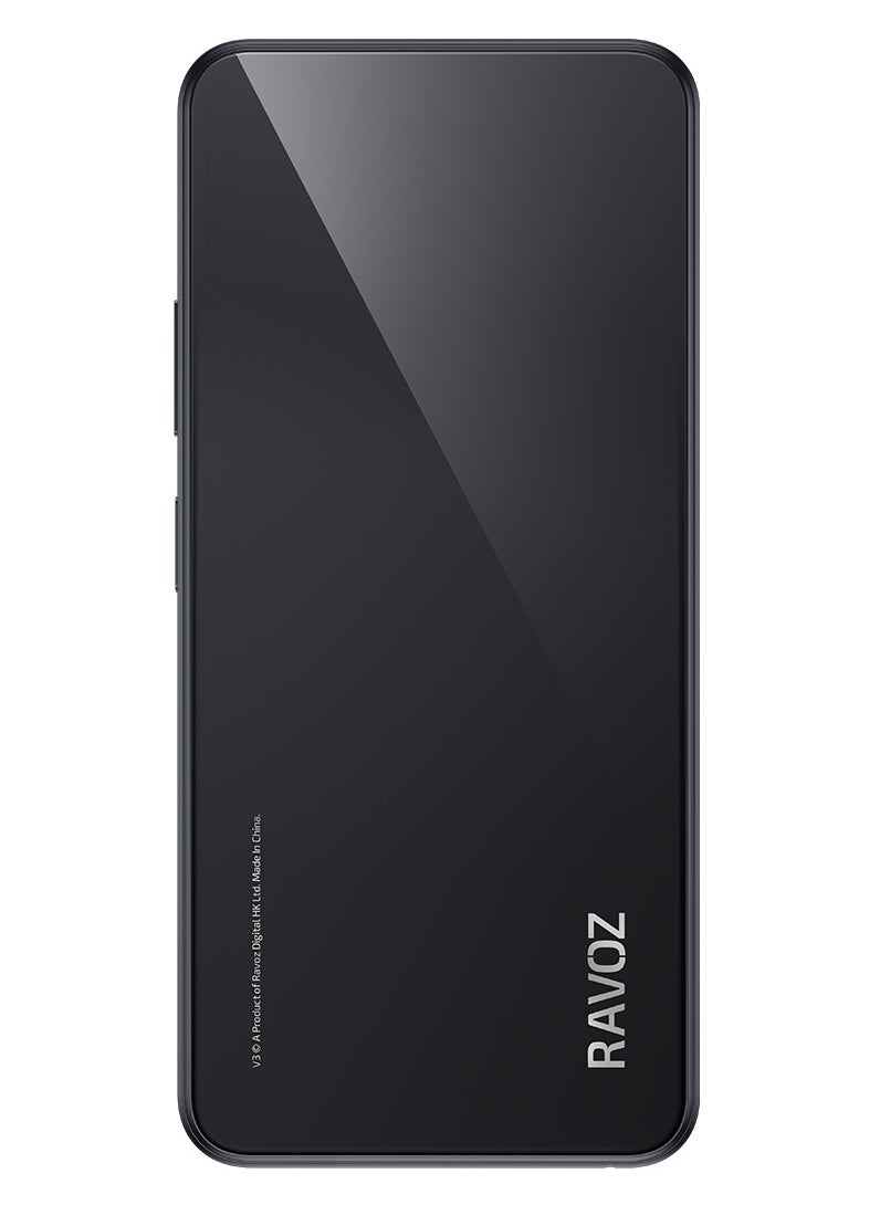 Ravoz V3 Non Camera & Non GPS | 8GB RAM(4+4 Expandable) 128 GB ROM | 5000mAh Battery | Black