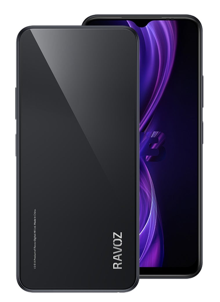 Ravoz V3 Non Camera & Non GPS | 8GB RAM(4+4 Expandable) 128 GB ROM | 5000mAh Battery | Black