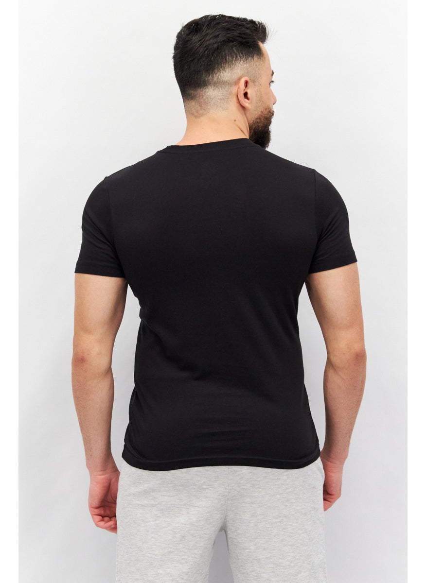Men Sportswear Fit Short Sleeve Training T-Shirt, Black