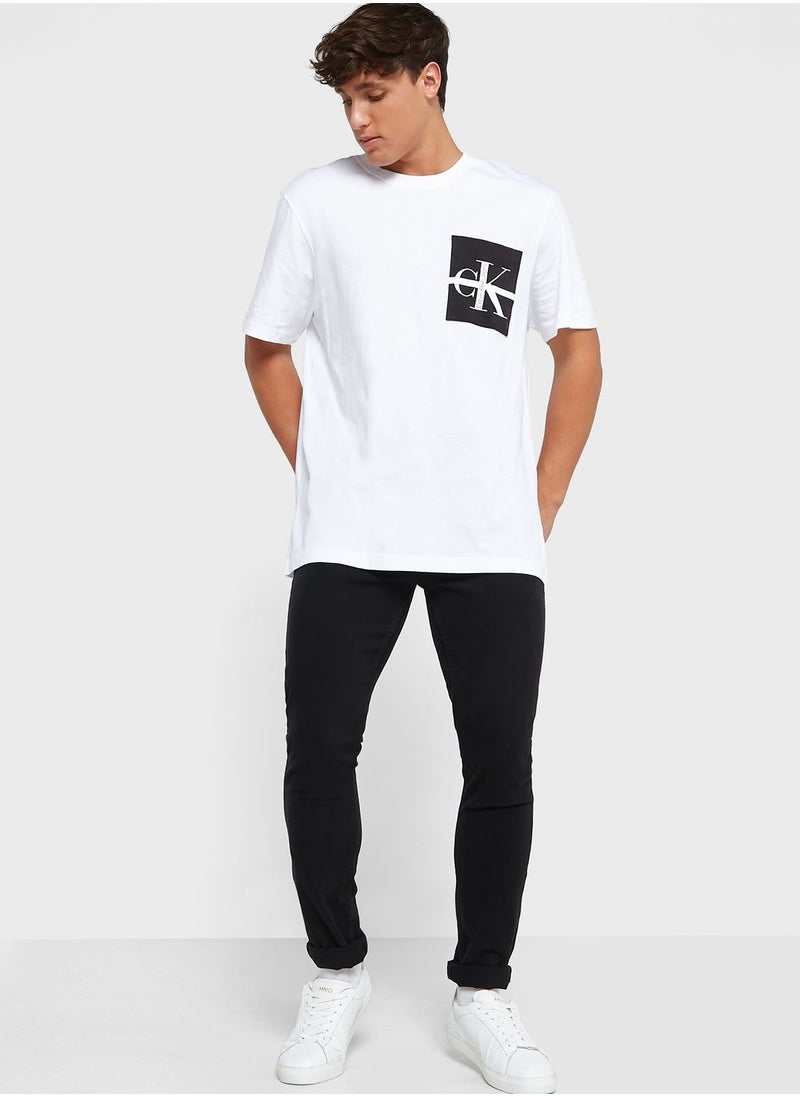 Colour Block Crew Neck T-Shirt