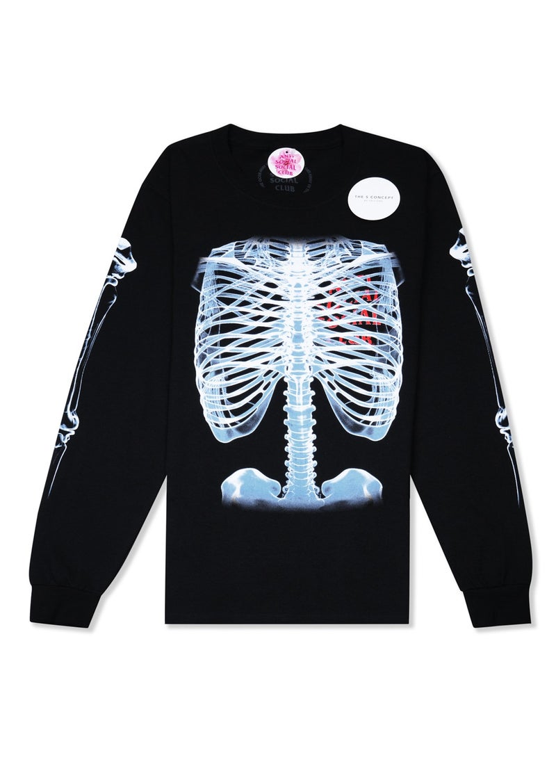 Bones Long Sleeve Tee Black