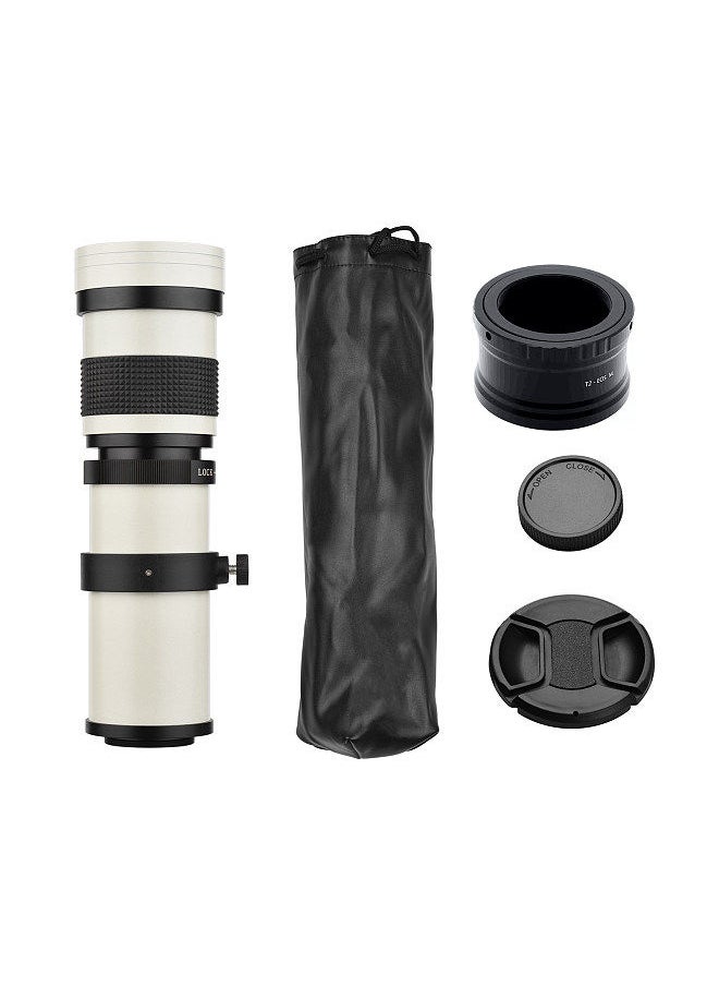 Camera MF super telephoto zoom lens