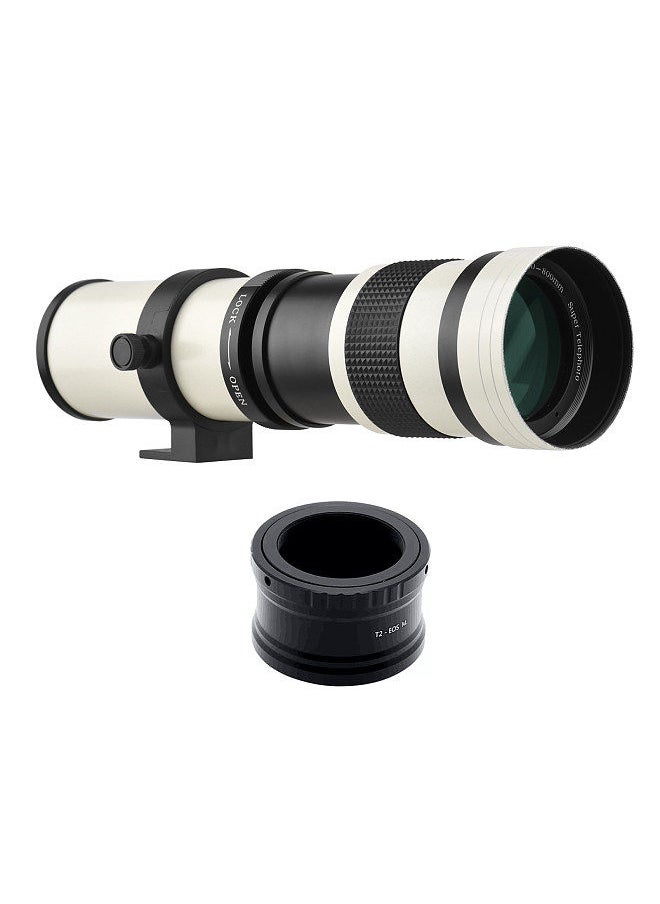 Camera MF super telephoto zoom lens