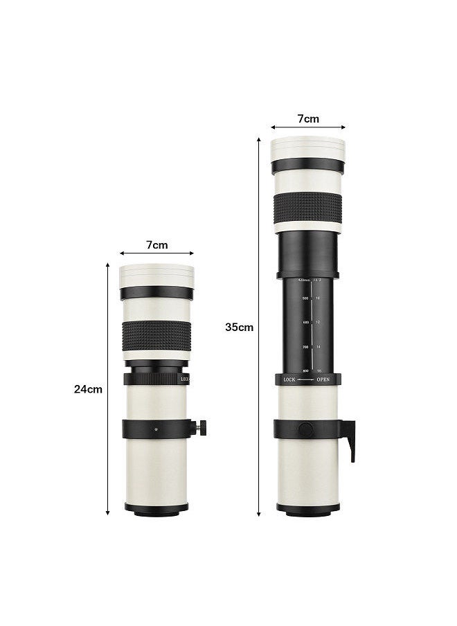 Camera MF super telephoto zoom lens