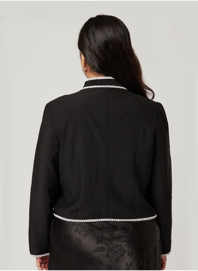 Crop Embroidery jacket