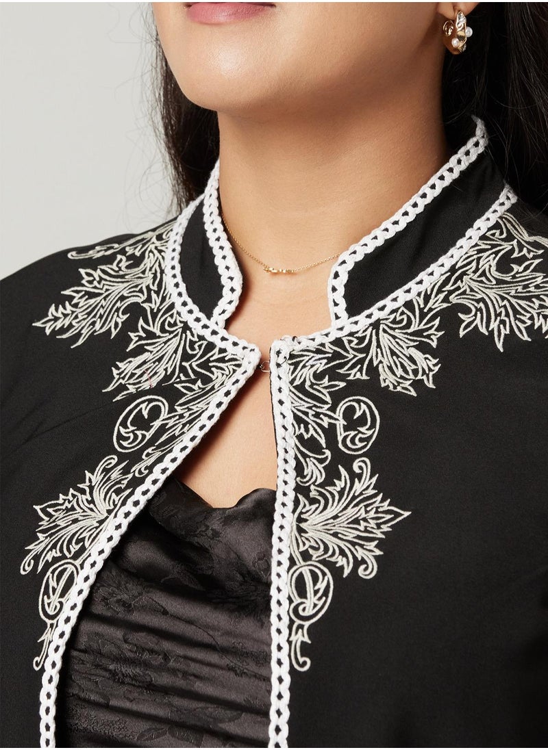 Crop Embroidery jacket