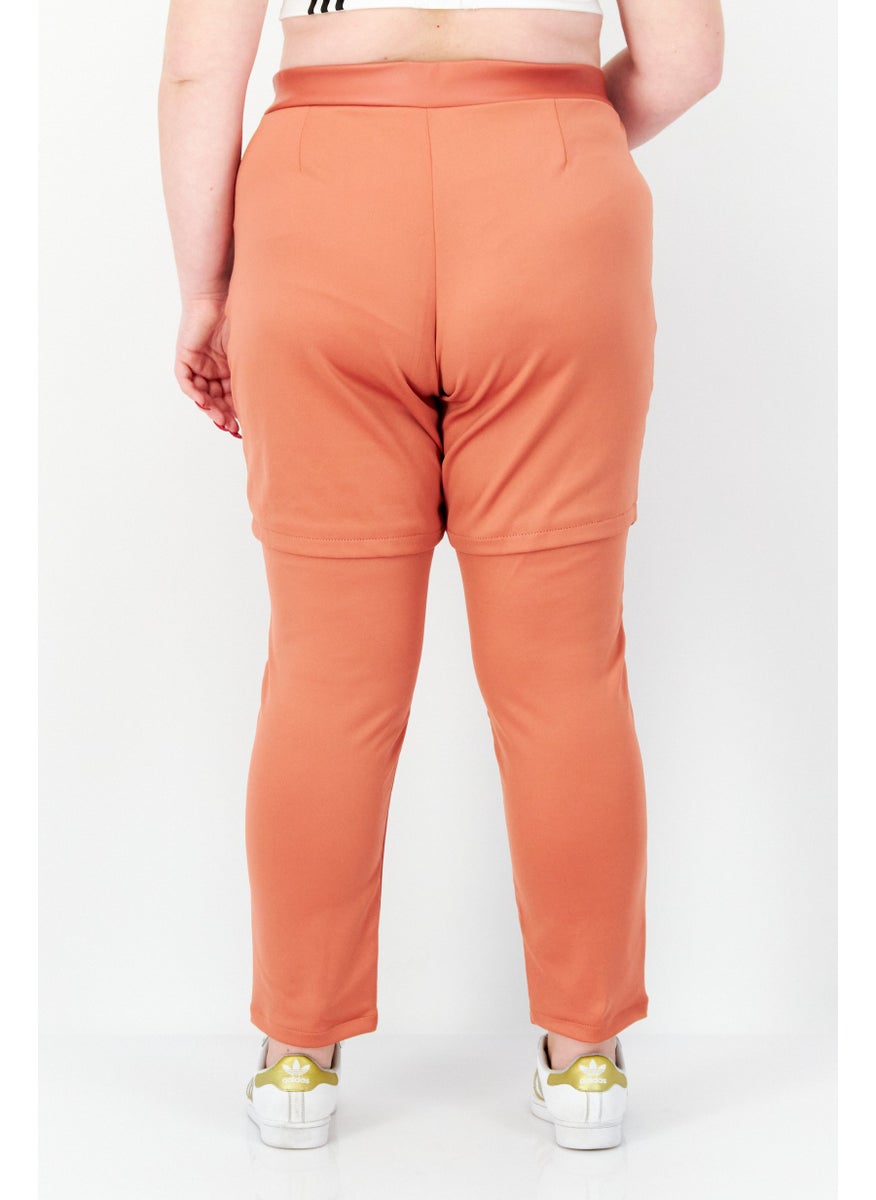 Women Plus Size Fit Outdoor Pants, Rust