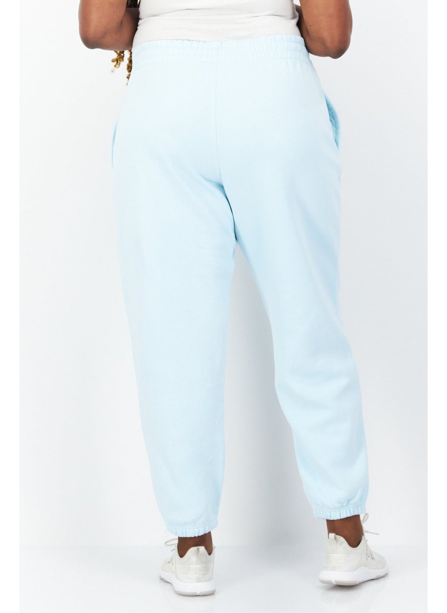 Women Plus Size Training Pant, Sky Blue