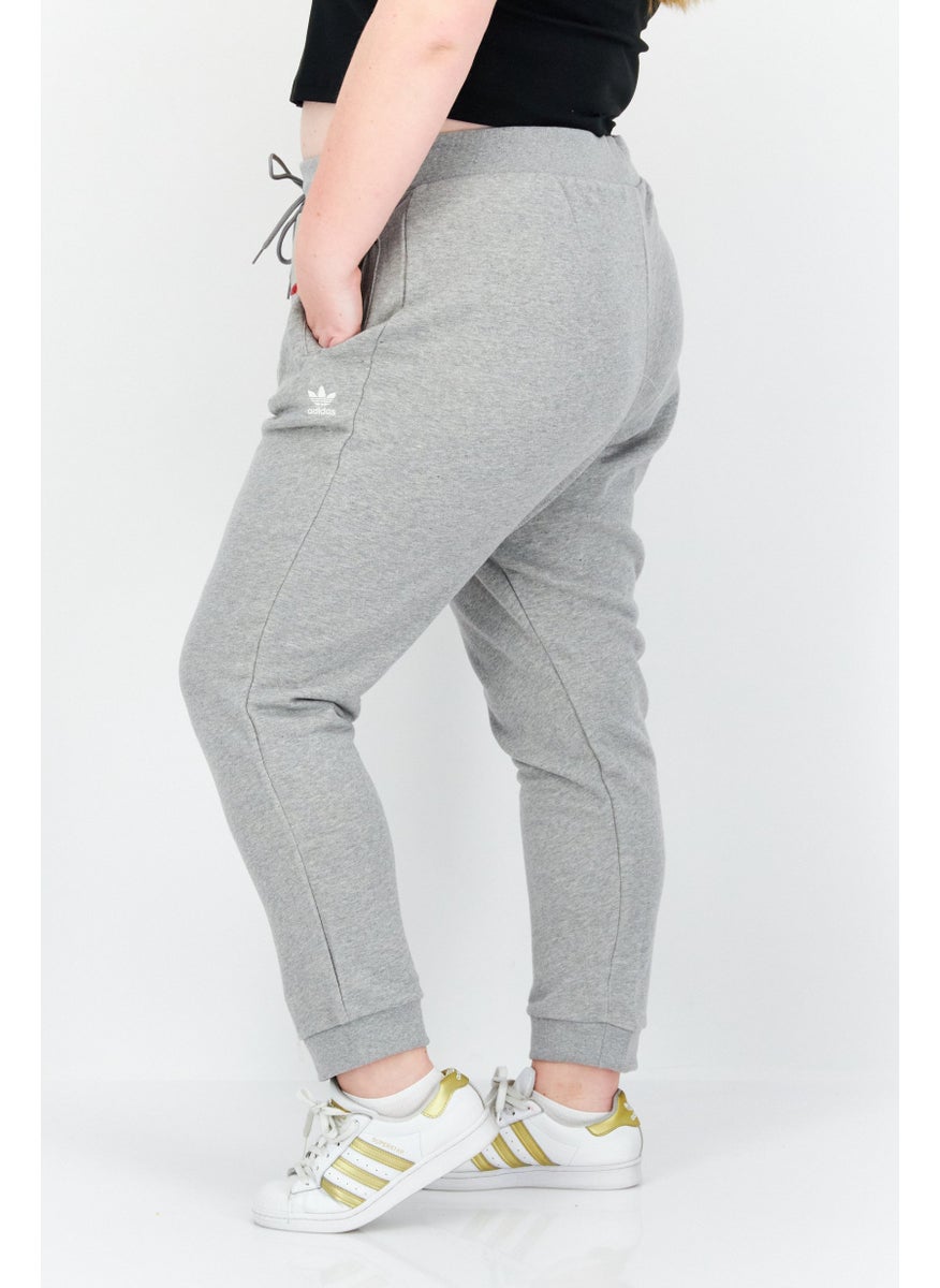 Women Plus Size Drawstring Jogger Pants, Grey