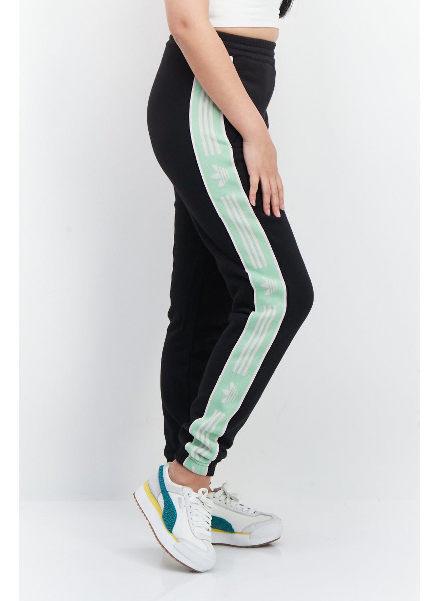 Women Sportswear Fit Training Sweatpants, Black/Green