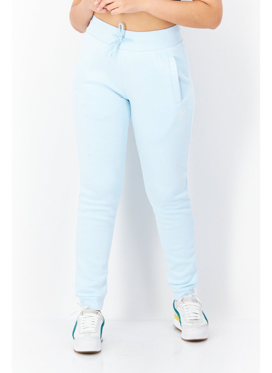 Women Sportswear Fit Running Sweatpants, Light Blue