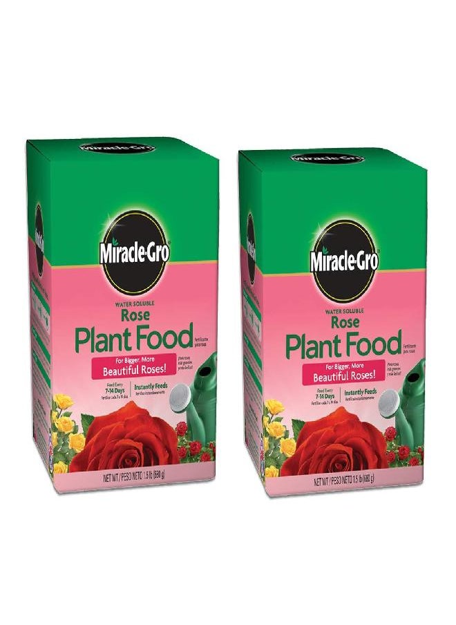 Miracle-Gro VB02199 Plant Food Water Soluble Rose, 1.5 lb,