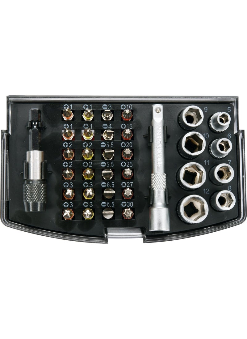 YATO Screwdriver Bit & Socket Set 1/4