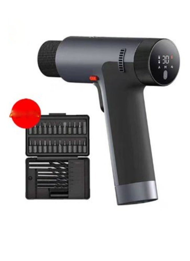 Smart Brushless Electric Drill with Smart Screen Display for Home DIY and Multi-Function Screwdriver Power Tool