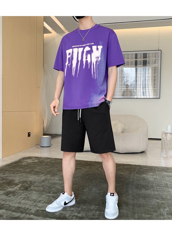 2024 New Short Sleeved T-shirt Casual Sports Set
