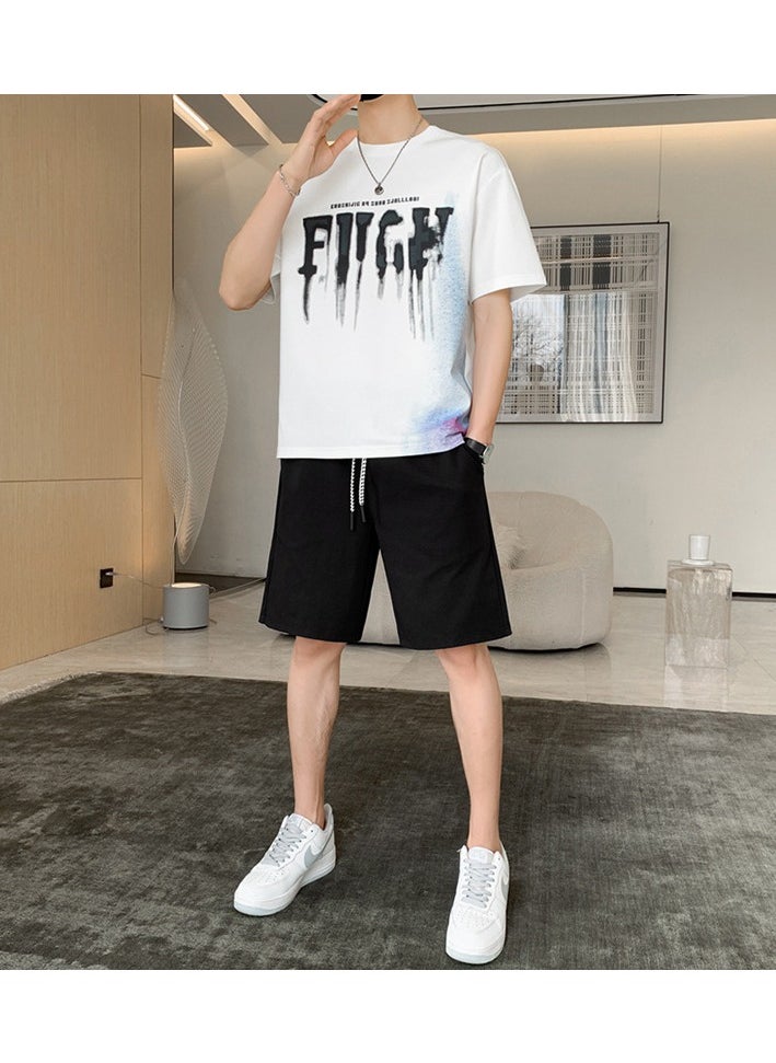 2024 New Short Sleeved T-shirt Casual Sports Set