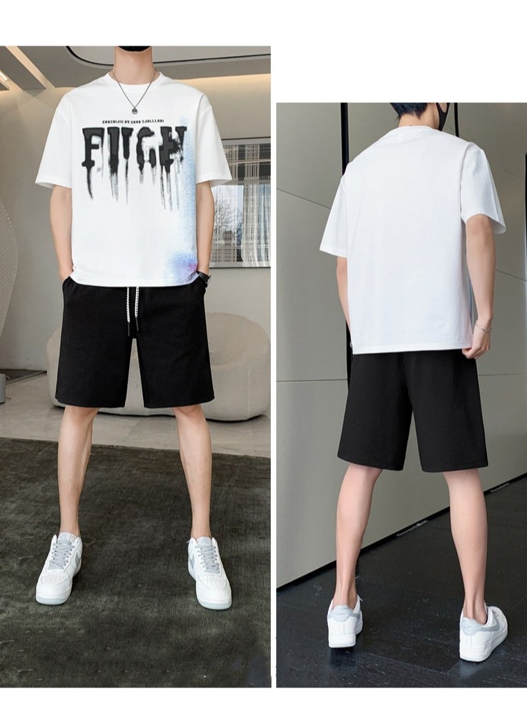 2024 New Short Sleeved T-shirt Casual Sports Set